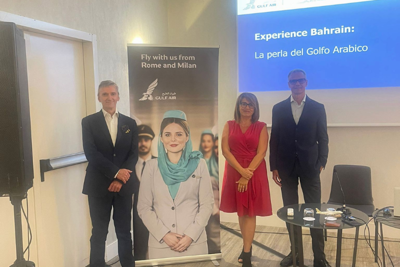 Gulf Air incrementa i voli dall'Italia: serata evento a Roma 